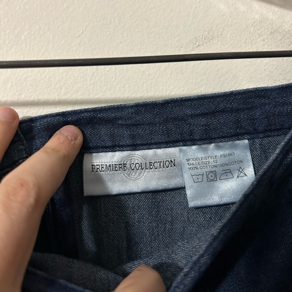 Vintage Premiere Collection Denim Jean Skirt - Picture 3 of 3